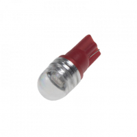 [Led T10 Červená, 12V, 1Led/3Smd So Šošovkou]