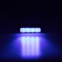 [PREDATOR 4x3W LED, 12-24V, modrá, ECE R10]