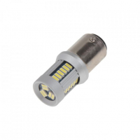 [Led Baz15D (Dvojité Vlákno) Biela, 12-24V, 30Led/4014Smd]
