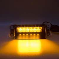 [PREDATOR LED vnútorná, 6x3W, 12-24V, Oranžová, 210mm, ECE R10]