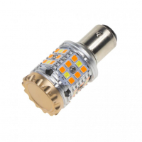 [Led Bay15D Biela/Oranžová, Can-Bus, 12V, 40Led/3030Smd]
