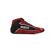 [Topánky SPARCO SLALOM+ (FABRIC AND SUEDE) Red/Black]