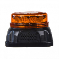 [LED maják, 12-24V, 12x3W oranžový s integrovaným akustickým signálom, fixný]