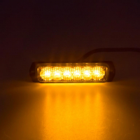 [SLIM externé výstražné LED svetlo, oranžové, 12-24V, ECE R65]