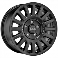 [OZ RALLY RAID - MATT BLACK SILVER LETTERING]