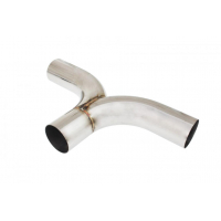 [Rozdvojka výfukového potrubia 180? z 76mm na 2x76mm 304SS]