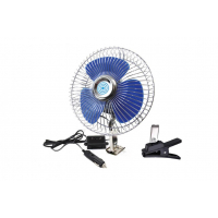 [Kovový ventilátor do auta so skrutkovacím uchytením + sponou CFAN-15 + 12V]