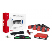 [Asistent parkovania LED COB 4-senzorové čierne (Vnútorný držiak) 16,5mm]