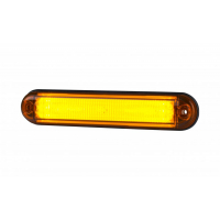 [Obrysové svetlo SLIM HOR 91 s optickým vláknom, LED 12/24 V, oranžové (2 vodiče 0,75 mm2, čierne - dĺžka 0,5 m)]