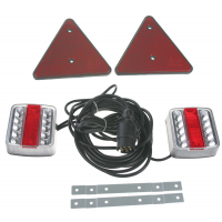 [2x LED zadné svietidlo s trojuholníkom vrátane kabeláže a 7-pinového pripojenia]