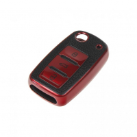 [TPU obal pre kľúč ŠKODA, VW, SEAT, ČERVENÝ]