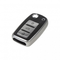 [TPU obal pre kľúč ŠKODA, VW, SEAT, SILVER]