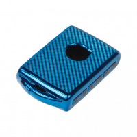 [TPU obal pre kľúč VOLVO, Carbon MODRÝ]