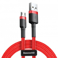 [Kábel USB na micro USB BASEUS Cafule červený 1.5A 200 cm]