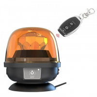 [AKU LED maják, oranžový, diaľkové ovládanie, magnet, ECE R10, R65]