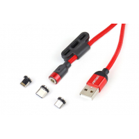 [Multikábel USB Lightning/USB C/micro USB 100cm UC-08]