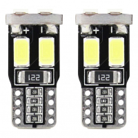 [Led Canbus 6Smd-2 5730 T10 (W5W) Biela]