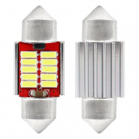 [Led Canbus 10Smd 4014 Festoon 31Mm Biela 12V/24V]