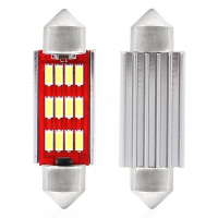 [Led Canbus 12Smd 4014 Festoon 41Mm Biela 12V/24V]