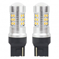 [Led 1156 Canbus 24Smd 3030 T20 7440 W21W Jantar 12V/24V]