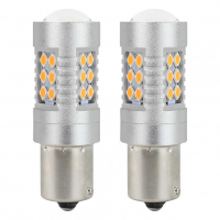 [Led Canbus 24Smd 3030 1156 (P21W) Jantárová 12V/24V]