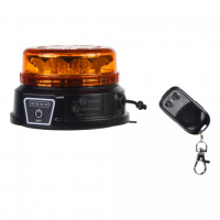 [AKU LED maják, 12x3W oranžový, diaľkové ovládanie, magnet, ECE R10, R65]