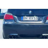 [BMW E60/61 - 520i/ 523i/ 525i/ 530i zadný tlmič výstup pravý/ľavý - 2x90 typ 10 pravý/ľavý vzhľad M5]