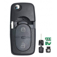 [Náhradný kľúč pre Škoda, VW, Audi, Seat,, 2-tlačidlový, 433MHz, 1J0 959 753 A]