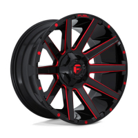 [FUEL 1PC D643 CONTRA - GLOSS BLACK RED TINTED CLEAR]