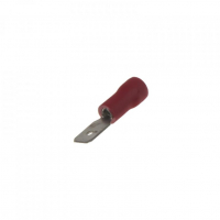 [Zástrčka plochá 4,8 mm červená, 100 ks]