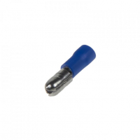 [Zástrčka kruhová 5,0 mm modrá, 100 ks]
