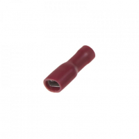 [Objímka plochá izolovaná 4,8 mm červená, 100 ks]
