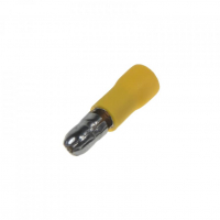 [Zástrčka kruhová 5,0 mm žlutá, 100 ks]