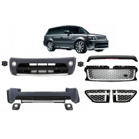 [Karosárska súprava vhodná pre Land Range Rover Sport L320 Facelift (2009-2013) Autobiography Design Black Silver Grille Edition]
