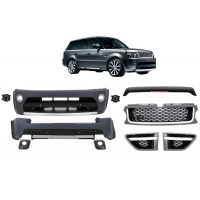[Karosárska súprava vhodná pre Land Range Rover Sport L320 Facelift (2009-2013) Autobiography Design Platinum Black Grille Edition]