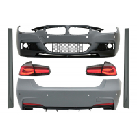 [Kompletná súprava karosérie vhodná pre BMW radu 3 F30 (2011-2019) s LED zadnými svetlami Red Smoke Dynamic Turning Light M-Performance LCI Design]