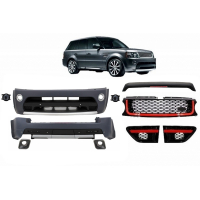[Karosárska súprava vhodná pre Land Range Rover Sport L320 Facelift (2009-2013) Autobiography Design Black Red Grille Edition]