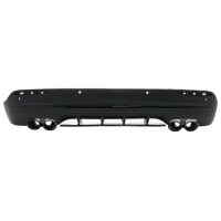 [Zadný difúzor a koncovky výfuku Piano Black vhodné pre Mercedes GLA SUV H247 Sport Line (2020-) Aero 45S Design Night Package]