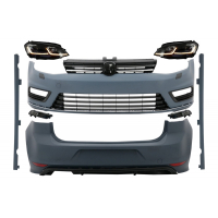 [Kompletná súprava karosérie vhodná pre VW Golf 7 VII (2012-2017) S LED svetlometmi Sekvenčné dynamické natáčacie svetlá R-line Look]