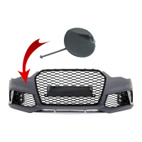 [Kryt ťažného háku predný nárazník vhodný pre Audi A6 C7 4G Facelift (2011-2018) RS6 Design]
