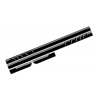 [Nálepka na bočné nálepky Vinyl Matte Black vhodná pre Mercedes CLA W117 C117 X117 (2013-2016) Trieda A W176 (vyššie od roku 2012)]
