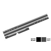 [Nálepka na bočné nálepky Vinyl Tmavo sivá vhodná pre Mercedes CLA W117 C117 X117 (2013-2016) Trieda A W176 (od 2012) 45 Design Edition 1]