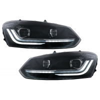 [LED svetlomety vhodné pre VW Polo Mk5 6R 6C (2010-2017) Dynamické sekvenčné natáčacie svetlo]