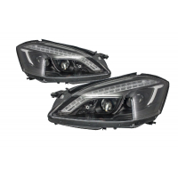 [HID Xenónové svetlomety LED DRL vhodné pre Mercedes S-Class W221 (2005-2009) W222 Look Black]
