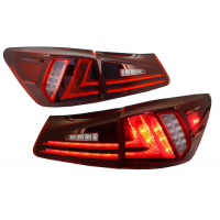 [Zadné svetlá Full LED vhodné pre Lexus IS XE20 (2006-2012) Svetelná lišta Facelift Nový XE30 Red Clear]