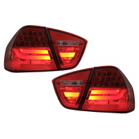 [LED zadné svetlá vhodné pre BMW radu 3 E90 (2005-2008) LED svetelná lišta LCI Design Red Clear]