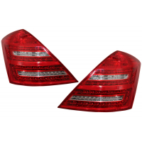 [LED zadné svetlá vhodné pre MERCEDES S-Class W221 (2005-2009) Limousine Red Cristal Facelift Look]