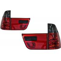 [Zadné svetlá vhodné pre BMW X5 E53 (1999-2003) Red Smoked]