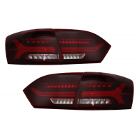 [Zadné svetlá LED vhodné pre VW Jetta Mk6 VI (2012-2014) Dynamické plynulé smerovky Červený dym]