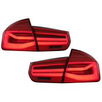 [Konverzia LED zadných svetiel na dizajn LCI vhodné pre BMW radu 3 F30 Pre LCI LCI (2011-2019) Červené číre s dynamickým sekvenčným odbočovacím svetlom]